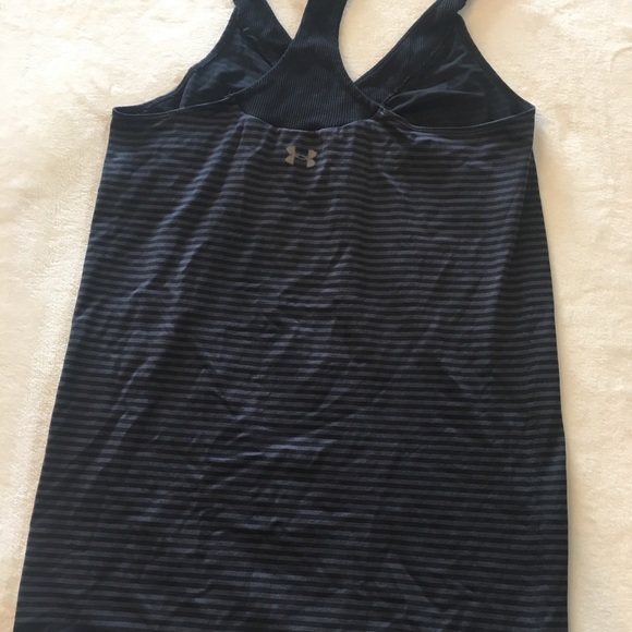 Under Armour Black Stripe Workout Tank Size S - Picture 2 of 3